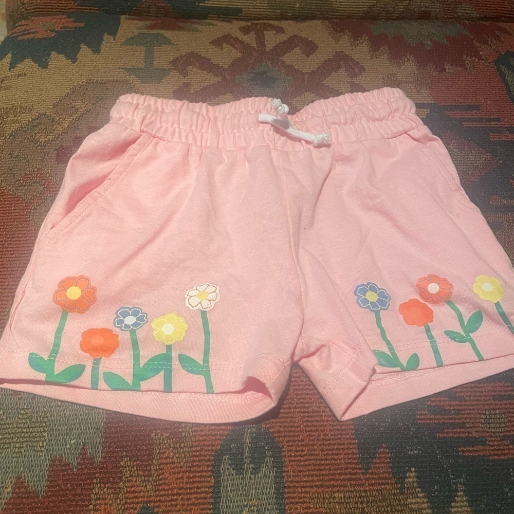 Girls pink shorts